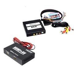 Beat-Sonic ビートソニック AVX02+IF36 スマートフォン用 HDMI⇒RCA 映a像音声変換 インターフェースアダプター + 純正ディスプレイオーディオ用 外部入力アダプター 【純正CD/DVDデッキ装着車に外部入力を追加 なRCAへ変換】