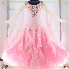 社交ダンス 衣装 ドレス ワンピース スタンダード ブラック系 ホワイト系 黒 白 チョーカー prima boutique プリマブティック クラシック 気品 エレガント フレア スカート 伸縮性 大きいサイズ おしゃれ 女性用 ダンス用 社交ダンス 衣装 ドレス ワンピース スタンダード ブラック系