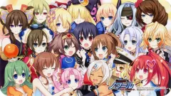 【中古】雑貨 [単品] 集合 ノワールとお友だちラバーマット 「Switchソフト 超女神信仰 ノワール 激神ブラックハート WonderGOOノワール再臨セット」 同梱特典