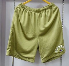 【美品】Supreme x Champion Mesh Short "Tan" / シュプリーム チャンピオン メッシュ ショーツ "タン"