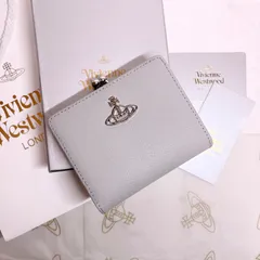 1点再入荷【最新作✨️新品】高級感あふれるオーブ ヴィヴィアン・ウエストウッド 二つ折り財布 グレー