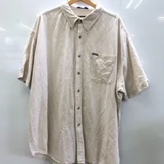 90's CHAPS RALPH LAUREN 90年代 チャップス ラルフローレン 半袖シャツ ボタンダウンシャツ オーバーサイズ ビッグシルエット インドネシア製 XXL アイボリー