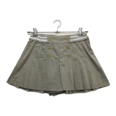 中古 レディース キャロウェイ Callaway ショートパンツ M グレー キュロット プリーツ 薄手