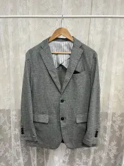 美品 Henry Cottonsリネンジャケット 段返り3B イタリア製 48 美品 Henry Cottonsリネンジャケット 段返り3B イタリア製 48