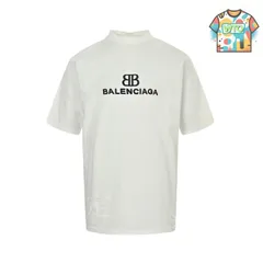 【今日WTO】Balenciaga 25SS ダブル B アップリケ T シャツ-KM62