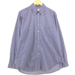 古着 80~90年代 ブルックスブラザーズ Brooks Brothers Est.1818 長袖 ボタンダウンチェックシャツ USA製 メンズL相当/eaa557715