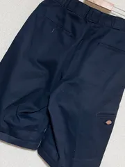 【Dickies】Loose Fit ハーフパンツ W32 ネイビー ディッキーズ ワーク 古着