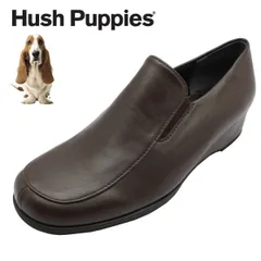 ハッシュパピー レディース ウエッジソール パンプス L-6561t 6561 Hush puppies 婦人靴  ダークブラウンのサムネイル