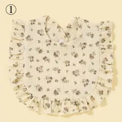 輸入子供服　スタイ　フリル　花柄