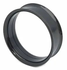 【人気商品】30mm) (ブラック [QA8B] ボディーピアス トンネル ボディピアス チタンコート ダブルフレア ships five