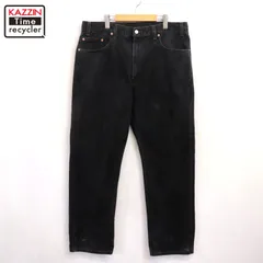 00s Levi's 505 ブラック デニムパンツ メンズ XLサイズ相当 ビッグサイズ オーバーサイズ