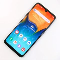 【中古】 Galaxy A30 SCV43 ブラック au SIMロック解除済