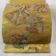 長嶋成織物瀞本金袋帯 ○【長嶋成織物】 特選西陣織袋帯 本金箔瀞金錦 ≪御仕立て