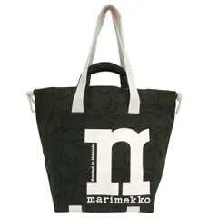 マリメッコ marimekko MONO CITY TOTE PIIRTO UNIKKO 2WAYバッグ トートバッグ  キャンバス ダークグリーン【BR14897】