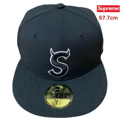 【美品】シュプリーム Sロゴ ツノ ニューエラ キャップ ブラウン 22FW Supreme シュプリーム 22AW S Logo New Era Cap Sロゴ