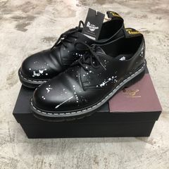 NEIGHBORHOOD Dr.Martens NHDM. 3 Eye CL-SHOES 27593922　コラボ ペイント レザー シューズ 短靴 ネイバーフッド ドクターマーチン 29cm 64367A1