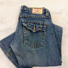 【希少✨入手困難❗️】Ture Religion World Tour 美脚シルエット ブーツカット ヴィンテージデニム 26 インディゴブルー JOEY 香港製