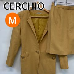 CERCHIO セルッチオ セットアップ ジャケット スカート フォーマル レディース イエロー Mサイズ【CS63】