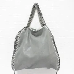 美品 STELLA McCARTNEY ステラマッカートニー ファラベラ タイニー チェーンショルダーバッグ グレー レディース 古着 中古 USED