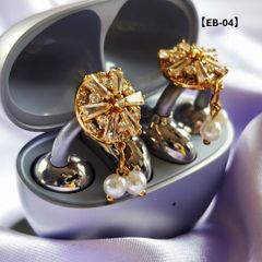 Huawei FreeClip用 イヤホンジュエリー / ゴールド イヤホンアクセサリー