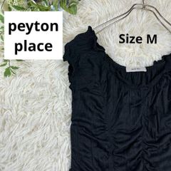 ペイトンプレイス peytonplace トップス 黒 大人可愛い Ｍ
