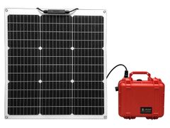 長寿命防水防塵可搬型太陽光発電システム　SG12-M50SPM-B30LIM-OR