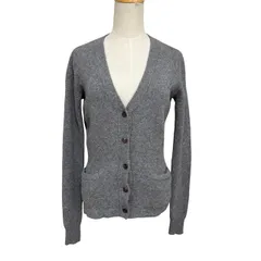 中古 ラルフローレン スポーツ RALPH LAUREN SPORT 長袖 カーディガン クリーニング済み グレー レディース Mサイズ