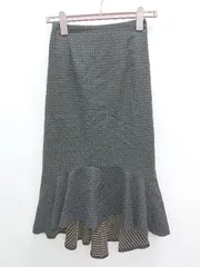 ◇ mysty woman ミスティウーマン 水玉 ロング丈 マーメイド スカート サイズF ブラック ベージュ レディース P  【1407100045389】のサムネイル