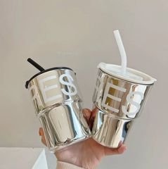 ストロー付きミラータンブラー | コップ マグ 韓国 インテリア キッチン雑貨