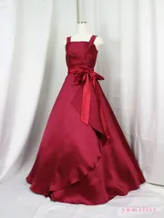 ゆめりすと ドレス　サイズ13(155cm) 発表会 コンクール クリスマス ゆめりすと☆シンフォニー・マグニーv2 ワイン ：ピアノ