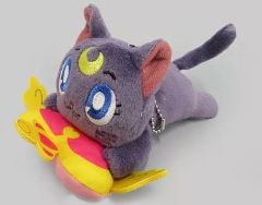 [중고] 봉제인형 마스코트 봉제인형 배지 루나 B(잠자는 썰매) 가방에 붙어있는 봉제인형~루나&아르테미스&다이애나~ [극장판 미소녀 전사 세일러 문 Eternal]