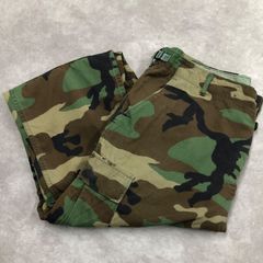 MILITARY ミリタリー 米軍実物 U.S.ARMY 80s ~90s カモフラ 迷彩柄 フィールドパンツ ミリタリーパンツ 調整ループ 絞り紐