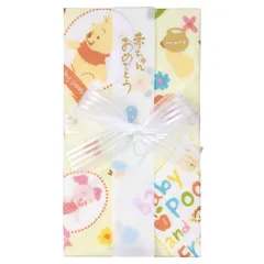 【数量限定】ディズニー 祝儀袋 出産祝い デザイン ガーゼ ハンカチ マルアイ 金封 プーさん 1枚 キ-D10Y