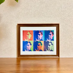 新品☆額縁付アートポスター(BRUCE MCGAW GRAPHICS)☆アンディ・ウォーホル（Andy Warhol）☆ポップアート☆A Set of Six Self-Portraits, 1967☆セルフポートレイト☆210