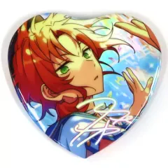 【中古】バッジ・ピンズ 月永レオ(青の境界/開花後) 「あんさんぶるスターズ! 願望ホログラムハート缶バッジ Knights」 中国限定