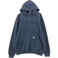古着 カーハート Carhartt ORIGINAL FIT スウェットハーフジップパーカー メンズL相当/eaa543249
