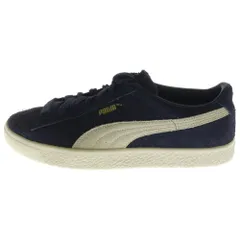 PUMA (プーマ) SUEDE VTG HAIRY スウェード ヴィンテージ へアリー スウェードローカットスニーカー ネイビー/ホワイト US9/27cm 385698-05