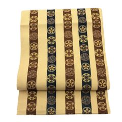 名古屋帯/美品/ベージュ/仕立上がり/11151