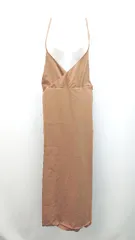 ◇ URBAN RESEARCH ROSSO カジュアル シンプル 巻きスカート風 ロング丈 ワンピース サイズ36 キャメル レディース E  【1308160024904】