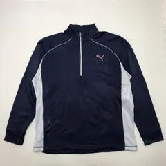 Puma GOLF プーマゴルフ ナイロンジャケット  トラックジャケット ジャージ CHINA製 メンズ XL ネイビー