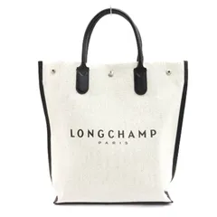 ロンシャン LONGCHAMP ロゾ トートバッグ キャンバス レザー ベージュ M