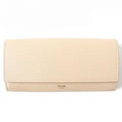 極美品△CELINE セリーヌ ラージフラップ グレインカーフスキン レザー