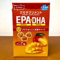 NISSUI ニッスイ グミサプリ EPA&DHA 90粒 サプリメント オメガ3 健康食品 脳の健康・中性脂肪対策に！ 健康食品