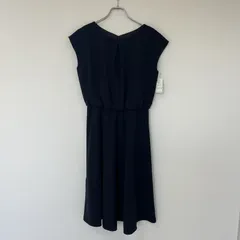 新品未使用　【COMME CA ISM】コムサイズム　ブラック　9　ワンピース　フレンチスリーブ　無地　シンプル