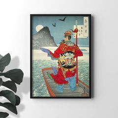 A4 2枚セット】月岡芳年 上杉謙信 武田信玄 浮世絵 ポスター 和アート