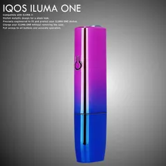 【イルマワン アイ対応】アイコス イルマワン ILUMA ONE ケース 保護ケース NEK イルマワンカバー 耐衝撃 おしゃれ IQOSイルマワン 保護カバー アクセサリー アイコスケース メタリック 7986744 (ローズピンク×ブルー)