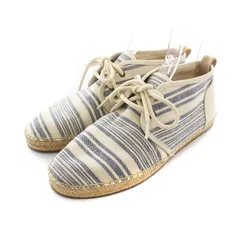 アグ オーストラリア UGG australia CHUCK STRIPE チャック ストライプ デッキシューズ ブーツ スリッポン キャンバス エスパドリーユ US8 26cm 青 白 1010402 /YM