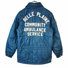 80sゴールデンフリースGolden Fleeceキルティングジャケットダウンジャケット中綿入りワッペン刺繍TALONタロンジップ水色ライトブルーvintageヴィンテージ41008