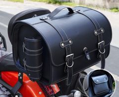 美品★肌触り最高★新入荷 バイクケース大容量33Lスクータースクーター電動車レトロなテールバッグです 取り付けが簡単