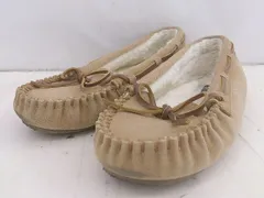 ◇ Minnetonka ミネトンカ Cally Slipper 4011W もこもこ モカシン シューズ サイズ7W ベージュ レディース E 【1307250000590】のサムネイル